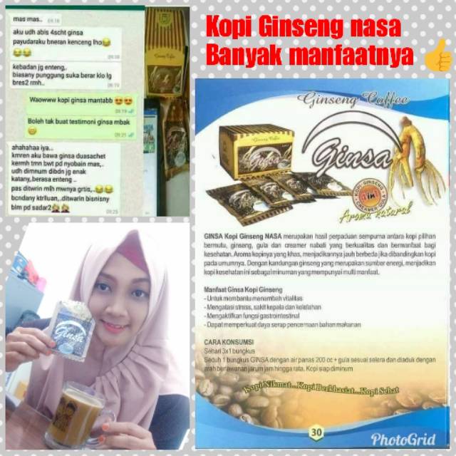 

Kopi ginseng nasa /Ginsa sachet