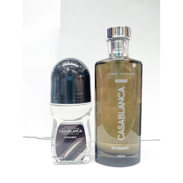 (Bisa COD) Paket Casablanca 2in1 Pria /Parfum + Deodorant Cowo