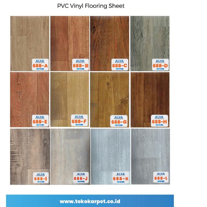 ♡ Karpet Lantai Alva / Karpet vinyl lantai Motif Kayu / Karpet Lantai Terlengkap / Vinyl Bravo ✾