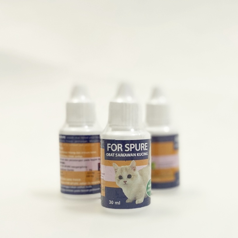 For Spure Drop 30 ml - Obat Sariawan Bau Mulut Liur Berlebih Kucing Kitten