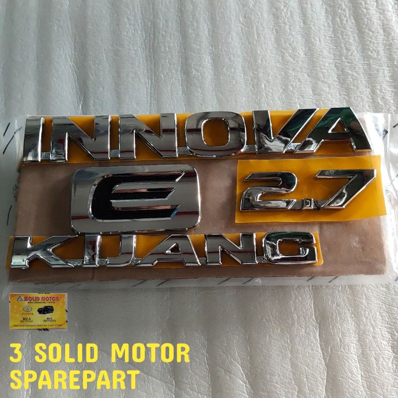 Jual Logo Emblem Bagasi Innova Tipe E Komplit Original Shopee Indonesia