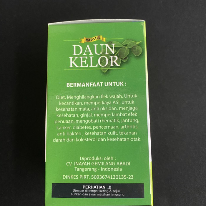 Kapsul daun kelor isi 60