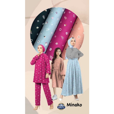Kain Meteran Rayon Motif Minako