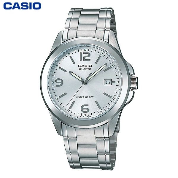 JAM TANGAN PRIA CASIO MTP-1215A-7A ORIGINAL - MTP1215A SILVER