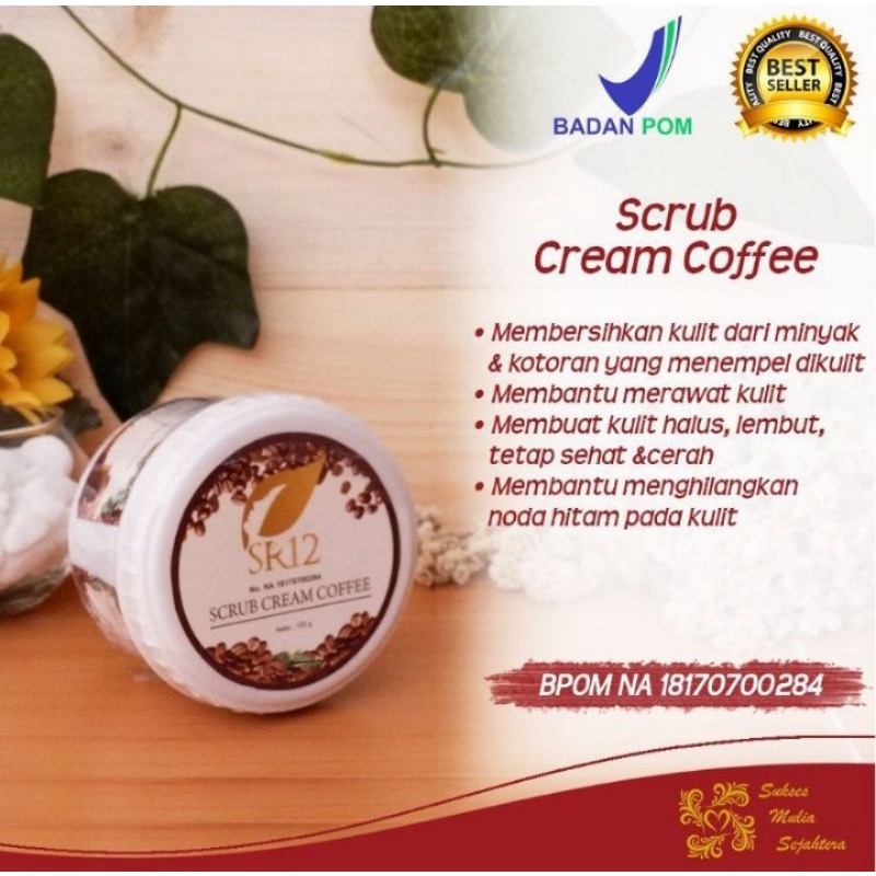 SCRUB CREAM COFFE SR12 PENGHILANG DAKI