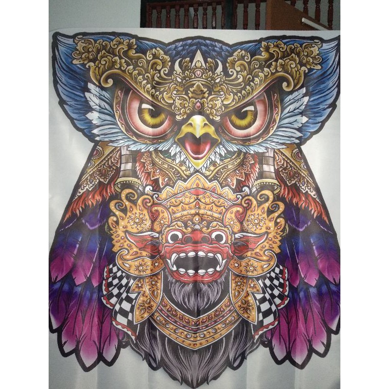 kain print layangan celepuk barong✓(Kainnya Saja)
