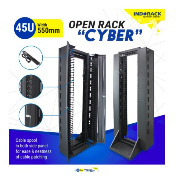 ORC45 - 45U Open Rack Cyber 19&quot; - INDORACK
