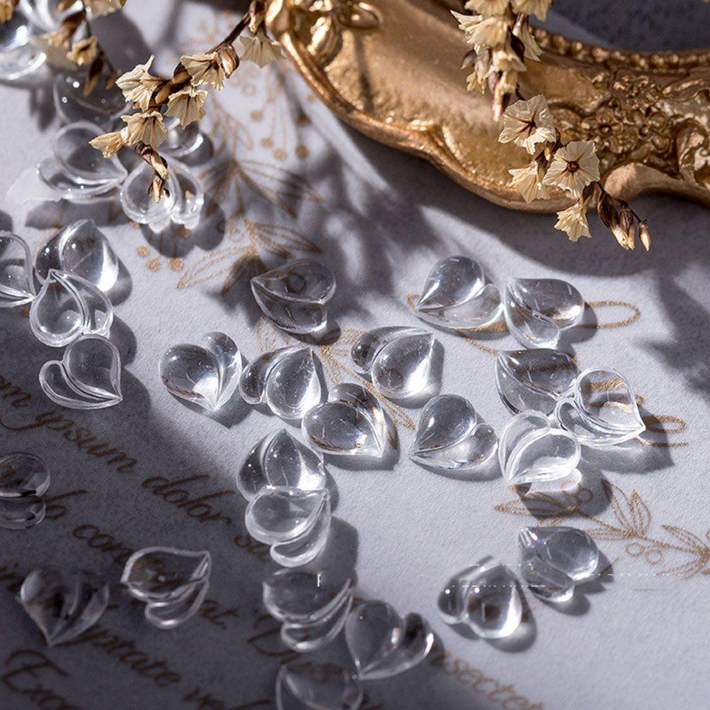 AUGUSTINA Agustin 3D Perhiasan Nail Art Lucu Peach Bentuk Cinta Hiasan Kuku Manicure Nail Accessories Set