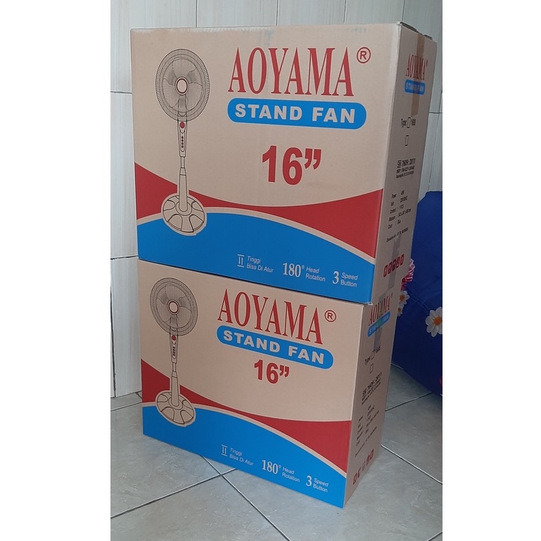 KIPAS ANGIN BERDIRI AOYAMA 16 IN MUMER happy [KHUSUS KIRIM GOJEK] MURAH SURABAYA