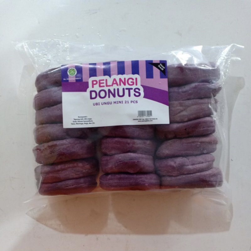 

PELANGI DONUTS Donat Ubi Ungu 10pcs dan 21pcs