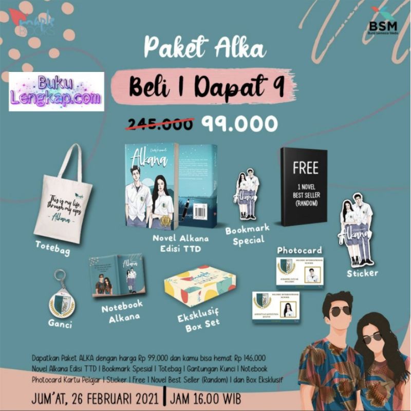 buku novel alkana - Chindy Krisnawati original