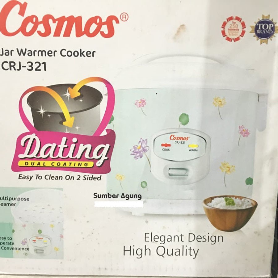 Rice Cooker Cosmos CRJ-321 Magic Jar Com 3in1 1.8L 1.8 Liter