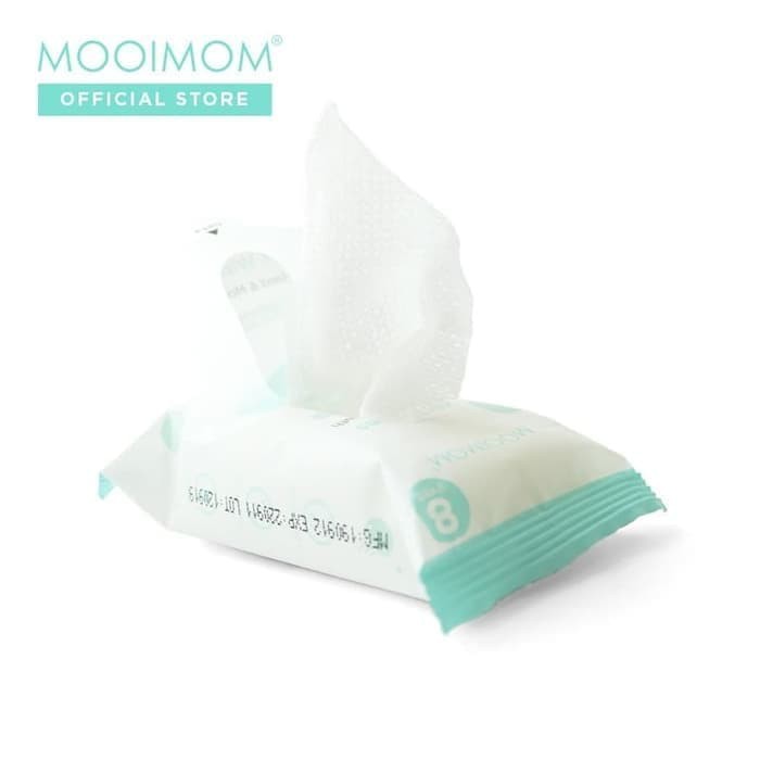 Mooi mom Baby Wet Wipes Hand And Mouth Tissue Tisu Basah 8 Sheets