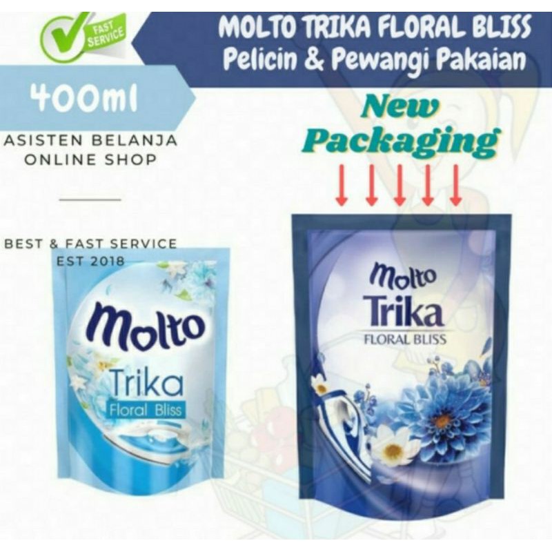 Molto Trika Pelicin dan pewangi pakaian molto 400 ml