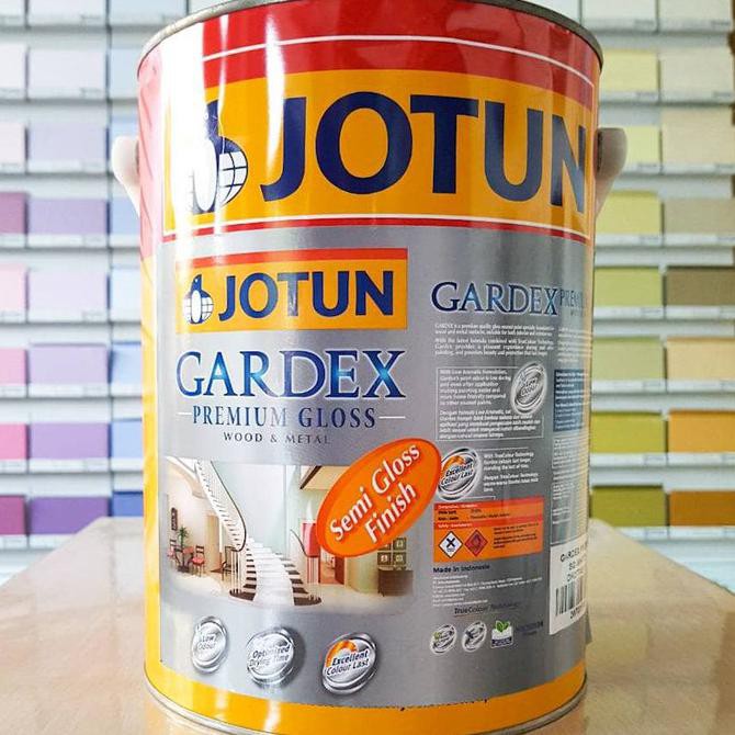 READY STOCK CAT JOTUN GARDEX PREMIUM GLOSS / CAT KAYU BESI JOTUN / GALON 5 KG