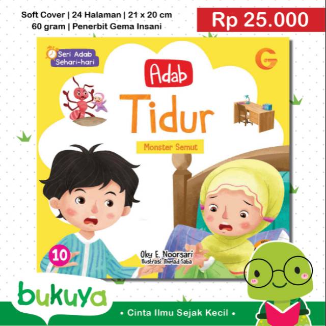 Buku Anak Muslim Adab Tidur Seri Adab Sehari-hari