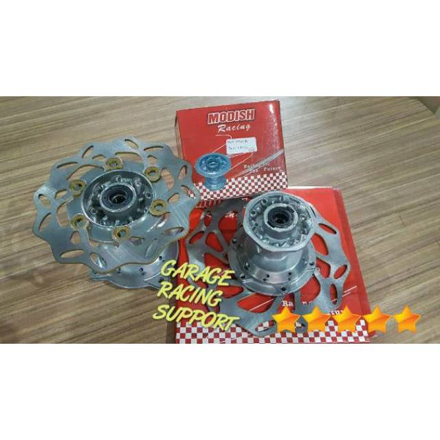 TROMOL KLX 150 DTRACKER SET CAKRAM DEPAN BELAKANG   *