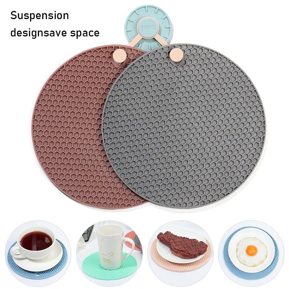 Nanas Silikon Pemegang Panci Perlengkapan Dapur Non-Slip Table Mat Coaster