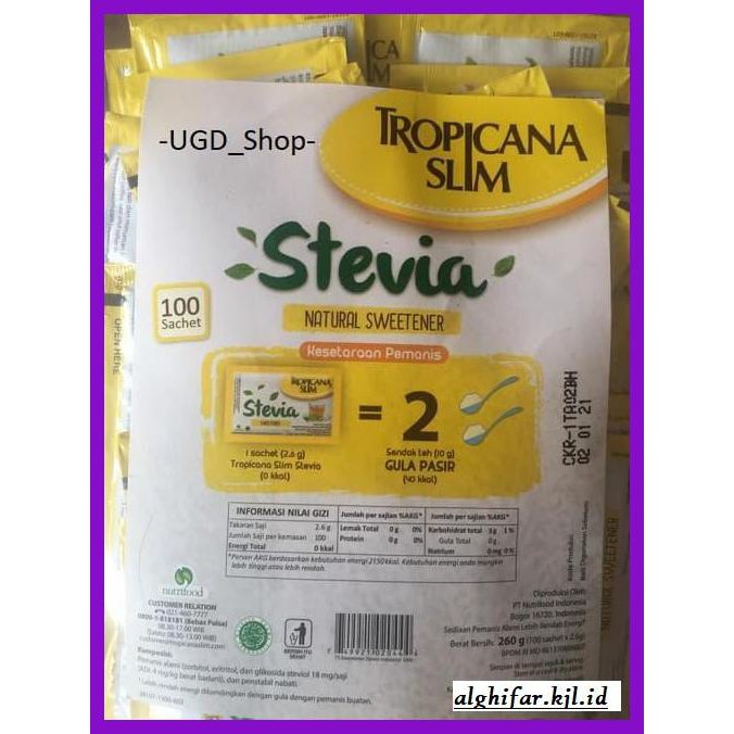 

lanoisidartdrink- tropicana slim gula stevia isi 100 -asliii-bngittt.