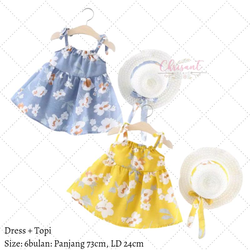 Dress bayi Dress anak baju anak baju bayi baju pesta anak pakaian bayi baju bayi 6bulan - 1tahun