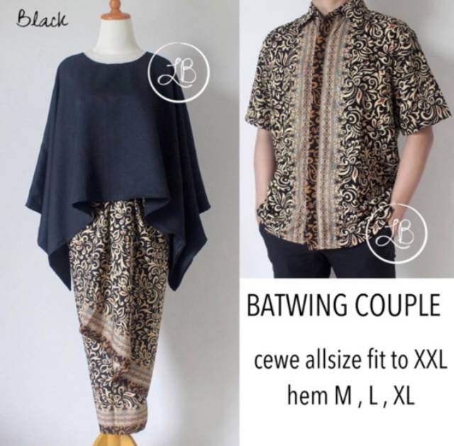 BATWING COUPLE/KEBAYA COUPLE/KEBAYA KUTUBARU