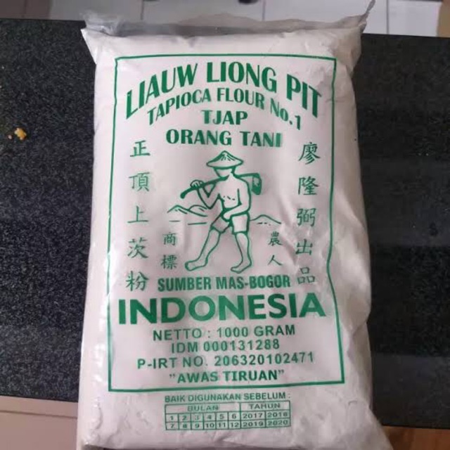 Sagu Tani Dus 1kg x 10bks / Sagu Liong Pit / Tapioca Flour / Liauw Liong Pit Kardus / Liong Pit Dus