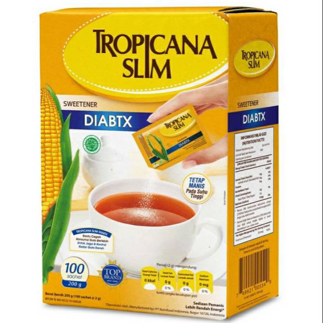 

Tropicana Slim No Calorine Sweetener Diabetic 100X2g