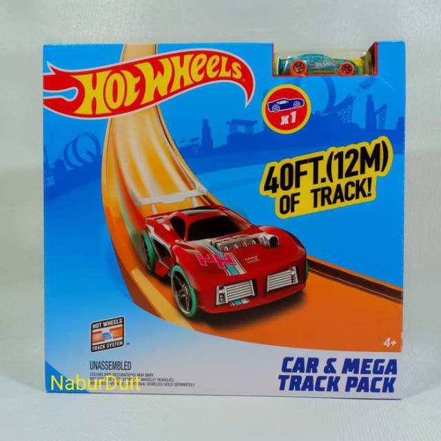 hot wheels car and track pack