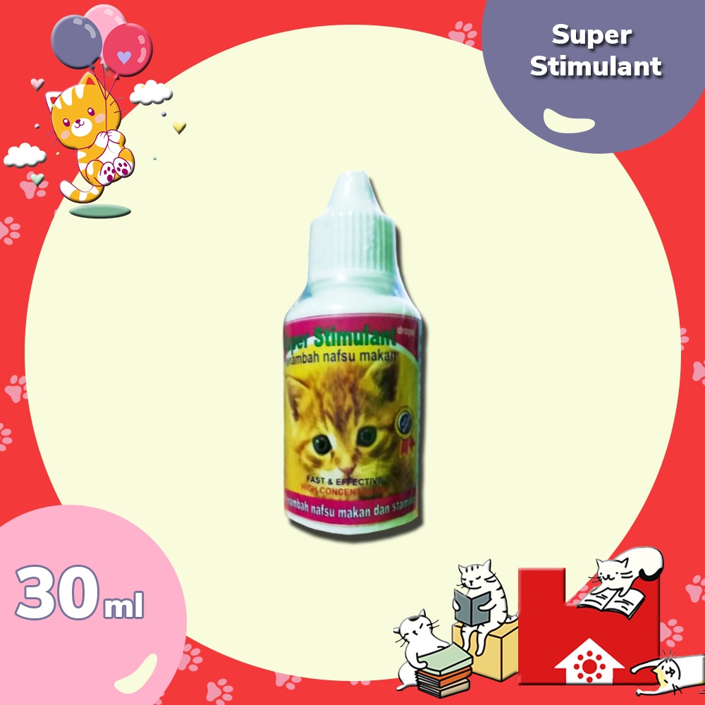 Super stimulan drops 30ml - Obat nutrisi vitamin penambah nafsu makan kucing