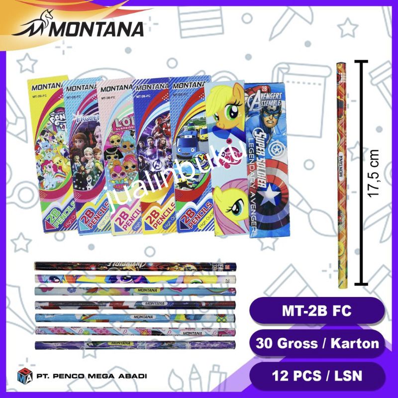 

Pensil 2B Montana Isi 12 Pcs