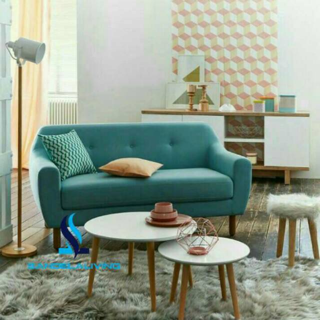 Sofa scandinavian sofa tamu retro kursi  tamu jati  