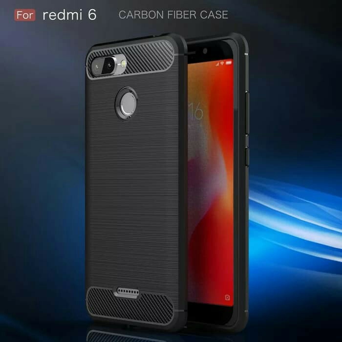 CASE SLIM FIT CARBON IPAKY XIAOMI REDMI 6 XIAOMI REDMI 6 BIASA SOFTCASE - FA