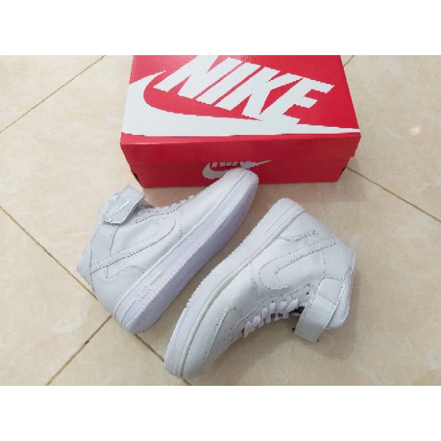 Sepatu Nike Force FullWhite Putih Polos Sneakers Olahraga Dance Gym Jogging Basket Fitnes Wanita