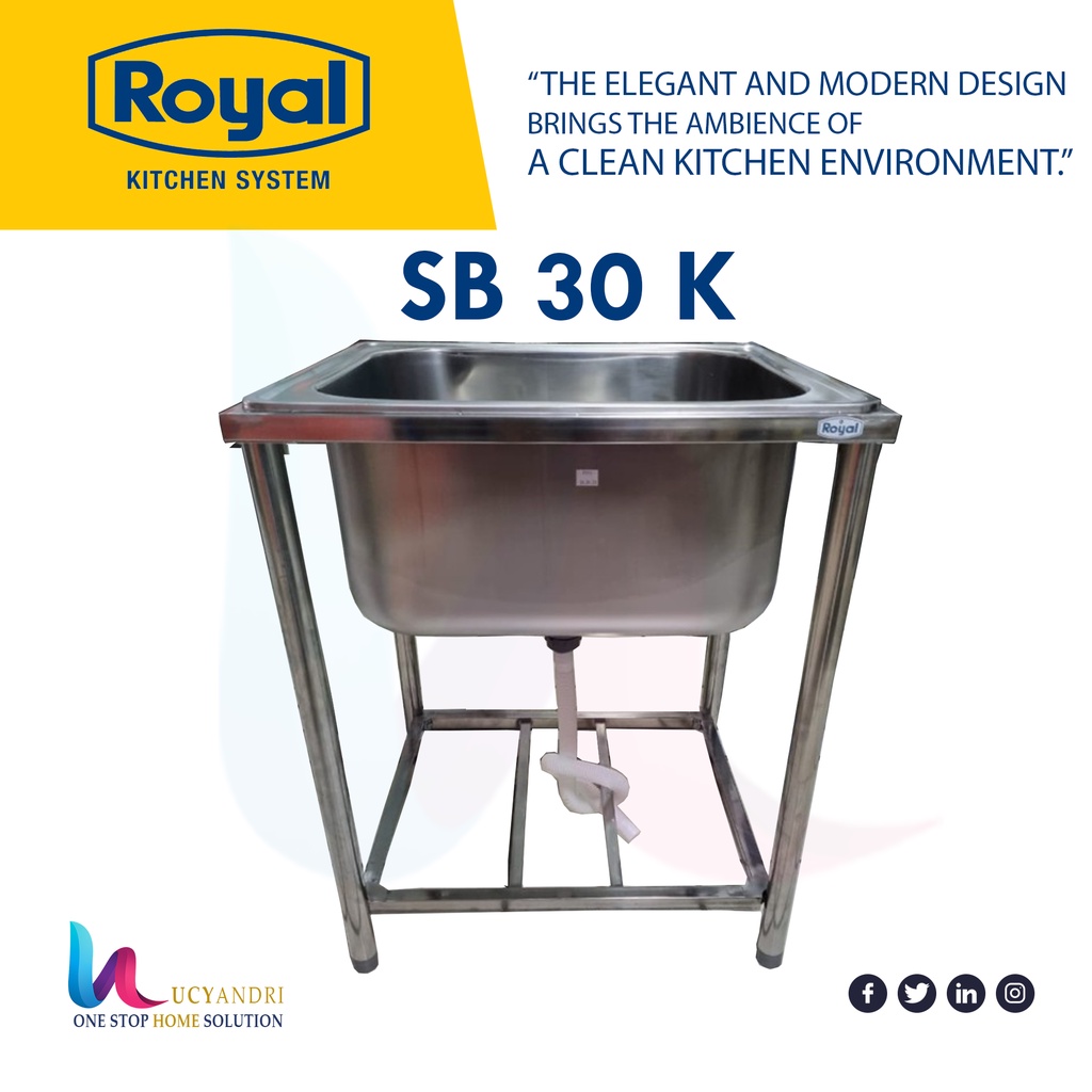 KITCHEN SINK ROYAL SB 30 K MEJA BAK CUCI PIRING PORTABLEKITCHEN SINK