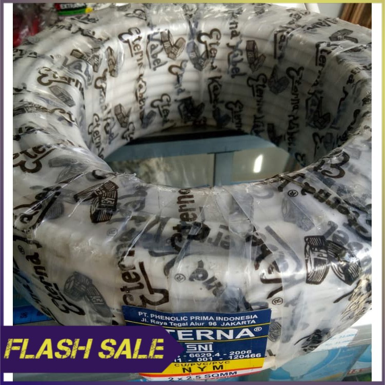 KABEL ETERNA NYM 2x2 5   KABEL LISTRIK ETERNA NYM 2x2 5  PER ROLL 50 M