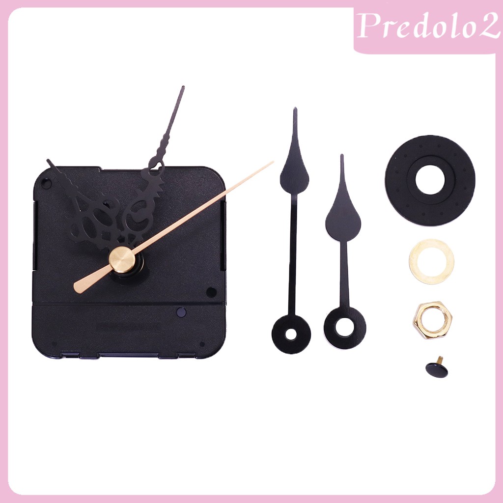 Predolo2 Sweep Diy Quartz Wall Clock Movement Repair Parts With 4 Long Pointers Shopee Indonesia