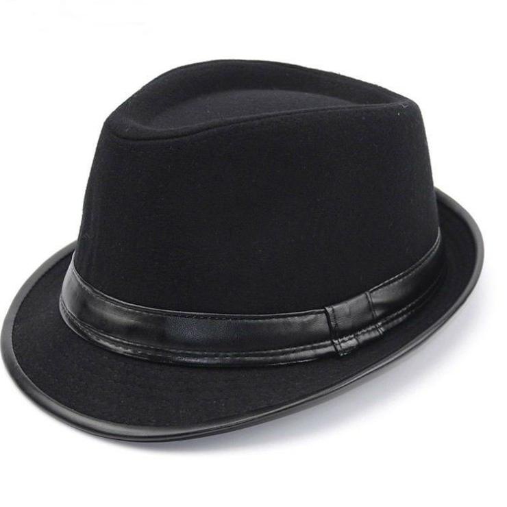 Harga Murah.. Topi fedora kulit domba asli pria/topi laken pria/topi tompi/100% ori