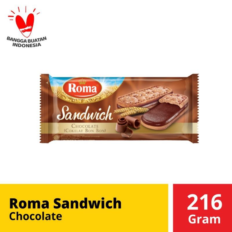 

Roma Sandwich Chocolate 216gr