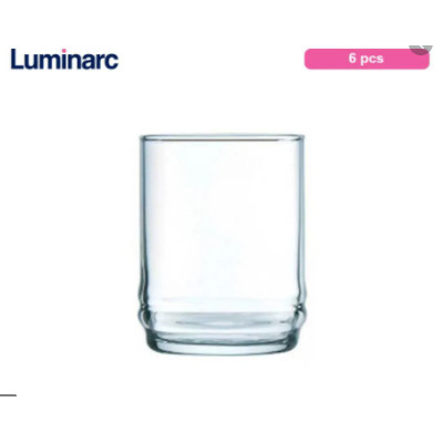 Luminarc Gelas Kaca Bamboo 300 ml Glass 6 Pcs 10 oz P5252