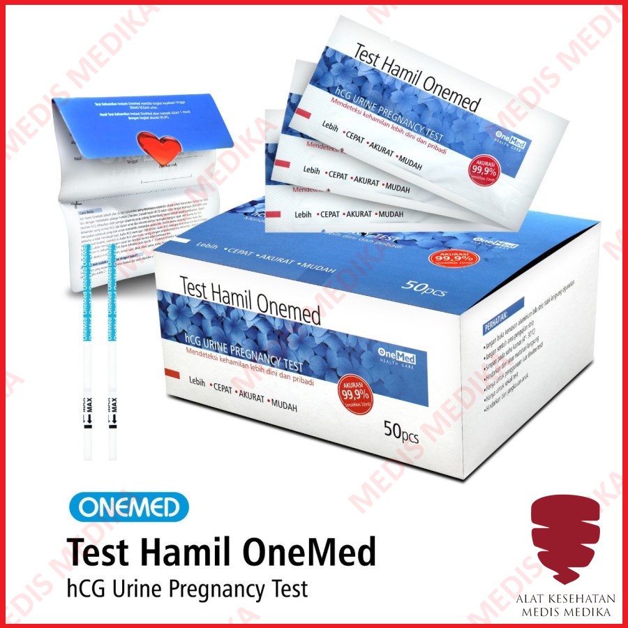 Test Hamil One Med Tes Kandungan Cek Kehamilan Tespack Strip Hamil OneMed Tespek Program Hamil Satuan