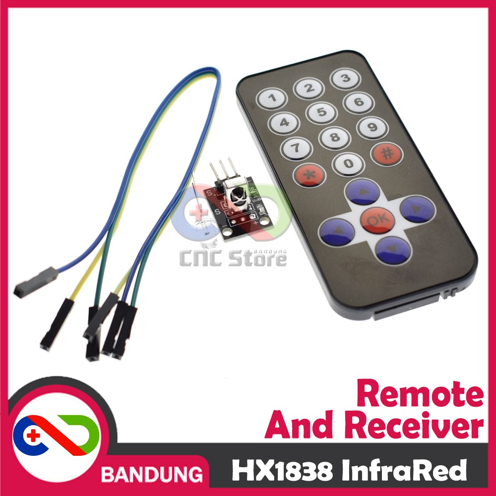 HX1838 INFRARED WIRELESS ROBOT REMOTE CONTROL REMOT AND RECEIVER