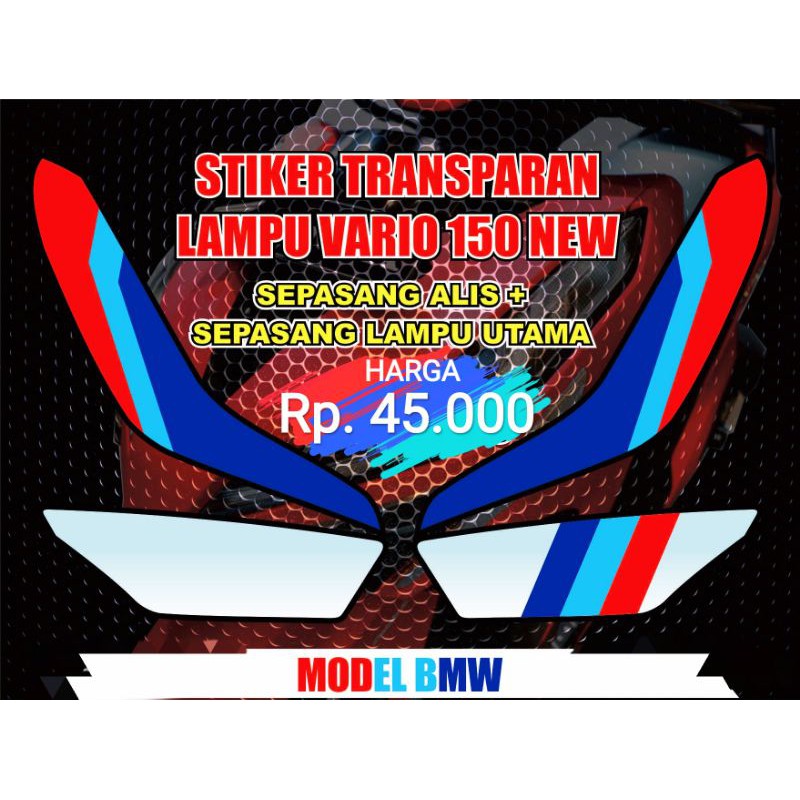 sticker lampu alis vario led new 125-150