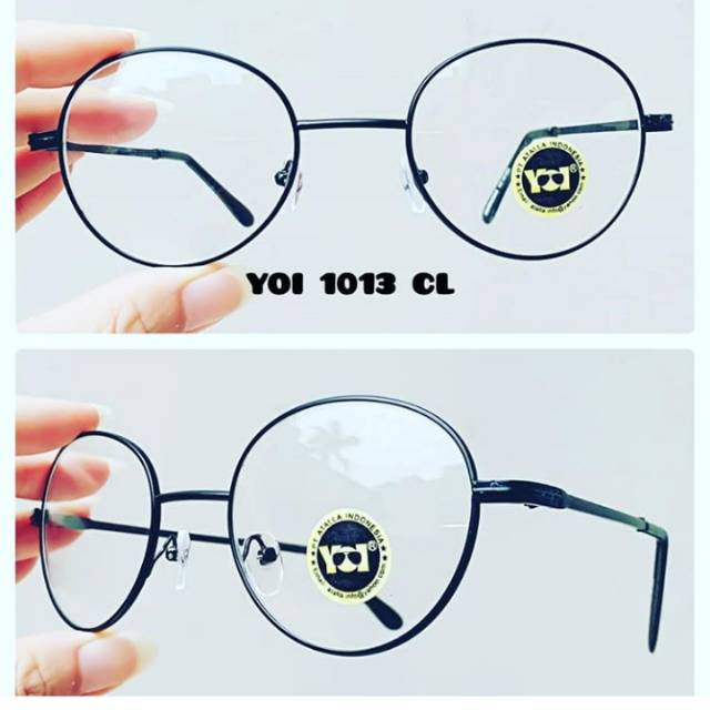 Kacamata oval vintage korea termurah / kacamata korea pria dan wanita