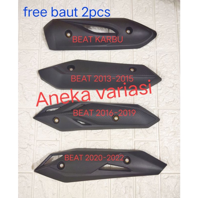 Cover tameng knalpot Honda Beat  plus baut 2pcs