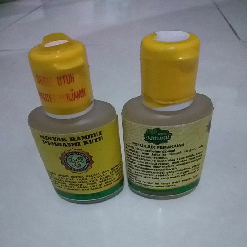 obat kutu rambut herbal cap tiga jempol