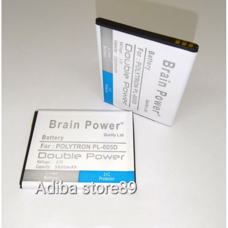 Baterai Batre Polytron PL-605D/PL/6Q5A R2452/R2457 Double Power Battery