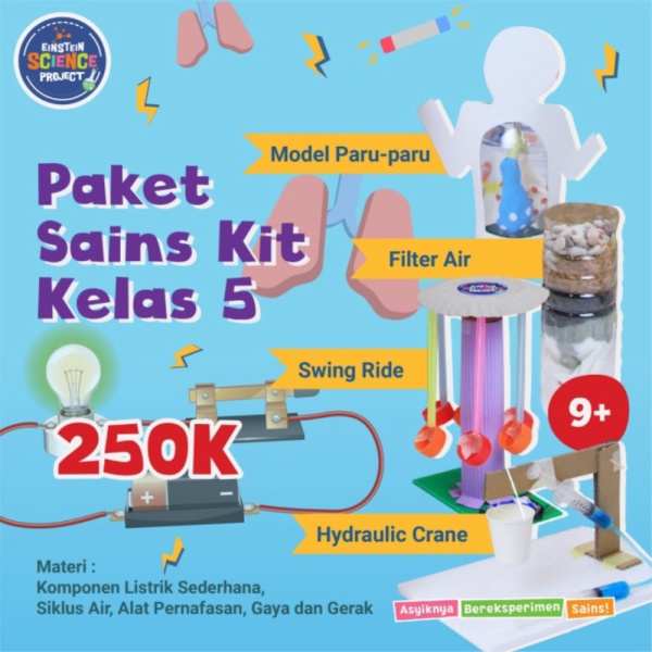 

Mainan Edukasi / Alat Eksperimen / Percobaan Paket Sains Kit Kelas 5 Berkualitas