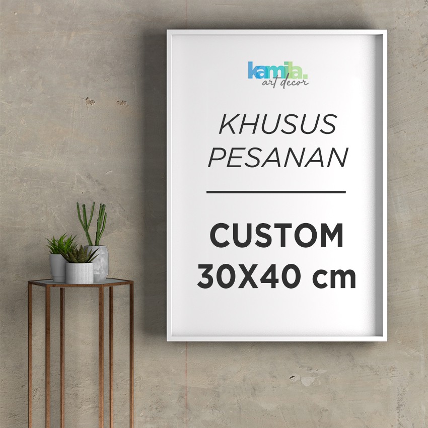 #31 Custom Ukuran mudah tinggal chat admin Kamila Home Decor Hiasan Dinding Dekorasi Rumah Poster Kayu Custom Ukuran 30x40cm Project15