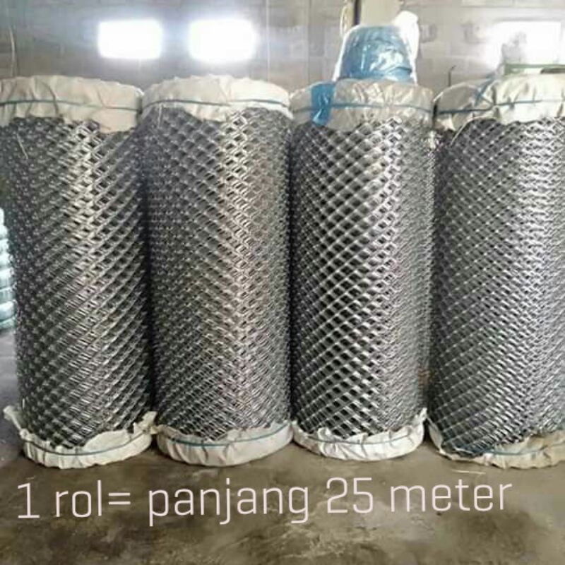 KAWAT PAGAR HARMONIKA GALVANIS  RAM WAJIK ANYAM UKURAN 1,6  mm/5 cm  PAGAR KANDANG,RUMAH,TAMAN