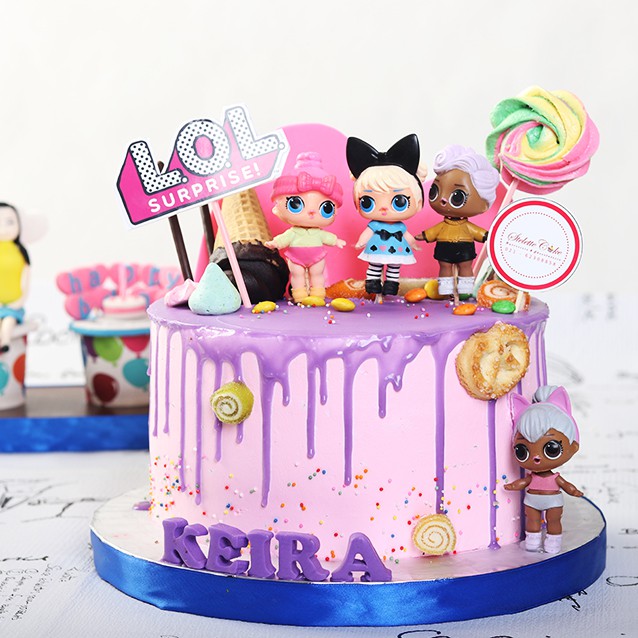 

LOL Surprise Cake / Kue Ulang Tahun / 20 cm / MOHON BACA KETERANGAN